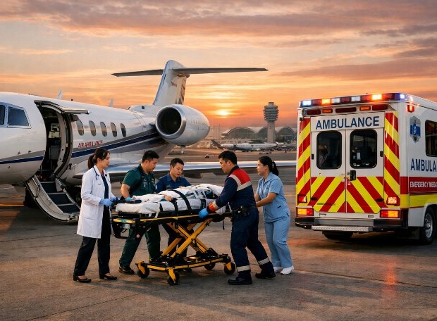 bed to bed transfer hong kong airport medical repatriation